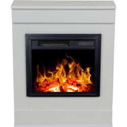 Chimenea eléctrica LED SMART blanco - Aflamo