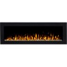 MAJESTIC 36" chimenea eléctrica de pared LED AFLAMO. Modelo 2019