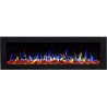 MAJESTIC 36" chimenea eléctrica de pared LED AFLAMO. Modelo 2019