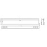 Kominek elektryczny LED ścienny / wkład elektryczny ROYAL 100" AFLAMO