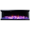Kominek elektryczny SUPERB 50'' Aflamo do zabudowy, z funkcją grzania