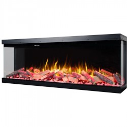 Kominek elektryczny SUPERB 50'' Aflamo do zabudowy, z funkcją grzania