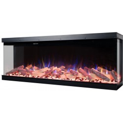 Kominek elektryczny SUPERB 40'' Aflamo do zabudowy, z funkcją grzania