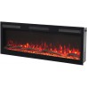 MAJESTIC PRO 127cm + Sound, AFLAMO Camino elettrico a parete e a LED integrato