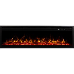 ROYAL PRO 140 cm, AFLAMO Wand- und eingebauter LED-Elektrokamin