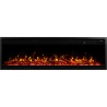 ROYAL PRO 140 cm, AFLAMO pared y chimenea eléctrica LED empotrada