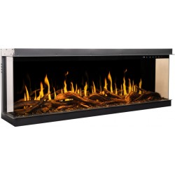 GOLD 152 cm, camino elettrico a LED da incasso AFLAMO