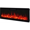 Chimenea eléctrica LED ELITE 153 cm, de pared y empotrada, AFLAMO + SOUND
