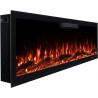 Chimenea eléctrica LED ELITE 153 cm, de pared y empotrada, AFLAMO + SOUND