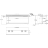 copy of SUPERB 3D 80 cm, eingebauter elektrischer LED-Kamin AFLAMO