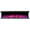 Unique PRO 120 cm, camino elettrico a LED integrato AFLAMO