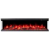 Unique PRO 120 cm, camino elettrico a LED integrato AFLAMO