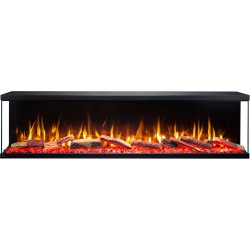 Kominek elektryczny ścienny/do zabudowy UNIQUE 80 cm BEZ GRZANIA AFLAMO