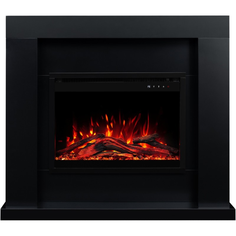 Caminetto elettrico JOLO 3D nero + SUONO - AFLAMO