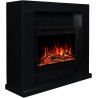 Chimenea eléctrica JOLO 3D negra + SONIDO - AFLAMO