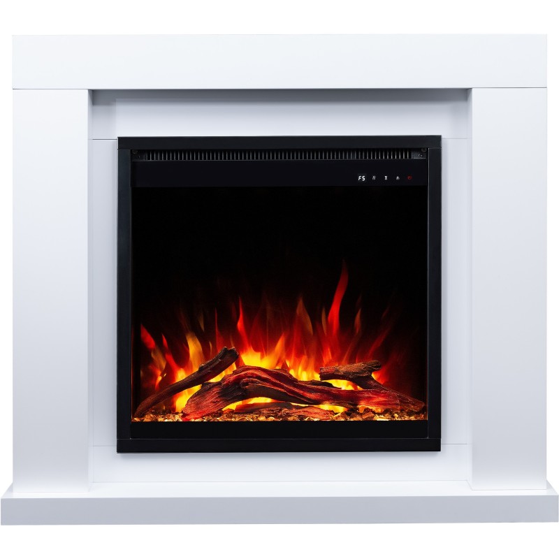 Chimenea eléctrica JOLO 3D blanca + SONIDO - AFLAMO