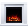 Caminetto elettrico JOLO 3D bianco + SUONO - AFLAMO