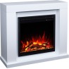 Chimenea eléctrica JOLO 3D blanca + SONIDO - AFLAMO