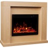 Chimenea eléctrica JOLO 3D Roble + SONIDO - AFLAMO