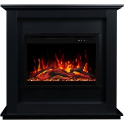 Chimenea eléctrica SUND 3D Negra + SONIDO - AFLAMO
