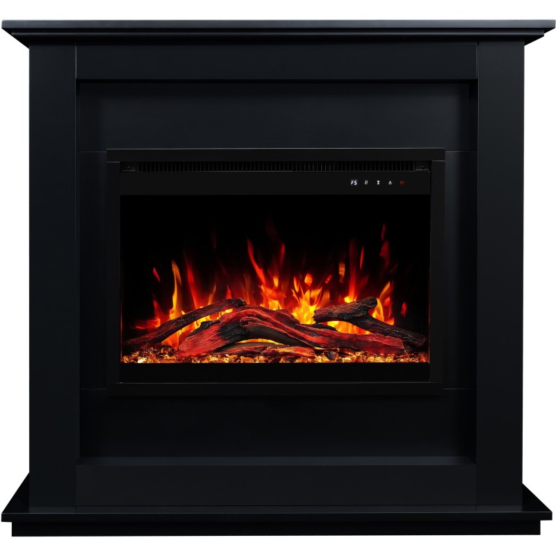 Chimenea eléctrica SUND 3D Negra + SONIDO - AFLAMO