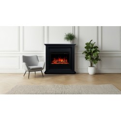 Chimenea eléctrica SUND 3D Negra + SONIDO - AFLAMO