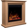Chimenea eléctrica SUND 3D Roble + SONIDO - AFLAMO