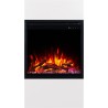 Chimenea eléctrica MILOS 3D 60 Blanca + SONIDO - AFLAMO