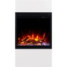 Chimenea eléctrica MILOS 3D 60 Blanca + SONIDO - AFLAMO