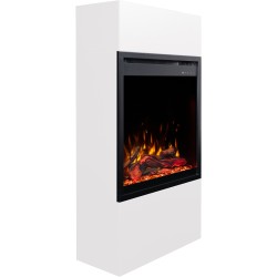 Kominek elektryczny AFLAMO MILOS 3D 60 Biały + DŹWIĘK