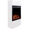 Caminetto elettrico MILOS 3D 60 Bianco + SUONO - AFLAMO
