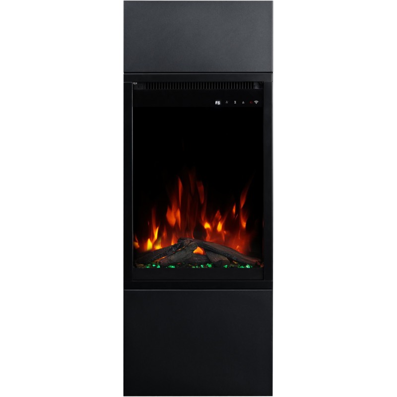 Caminetto elettrico MILOS 3D 40 Nero + SUONO - AFLAMO