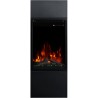 Caminetto elettrico MILOS 3D 40 Nero + SUONO - AFLAMO