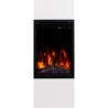 Chimenea eléctrica MILOS 3D 40 Blanca + SONIDO - AFLAMO