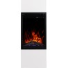 Chimenea eléctrica MILOS 3D 40 Blanca + SONIDO - AFLAMO