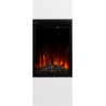 Chimenea eléctrica MILOS 3D 40 Blanca + SONIDO - AFLAMO