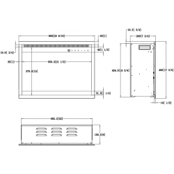 AFLAMO 3D insertable eléctrico empotrable AFLAMO PLUS + SONIDO