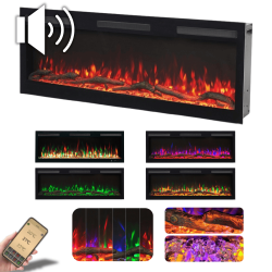 copy of MAJESTIC 36 "- LED Wand elektrischer Kamin AFLAMO