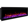 ROYAL PRO AFLAMO pared y chimenea eléctrica LED empotrada