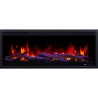copy of ROYAL 3D 100 cm, LED-Wand und eingebauter elektrischer Kamin AFLAMO