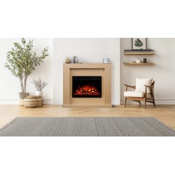 Chimenea eléctrica JOLO 3D + SONIDO - 3 Colores - AFLAMO