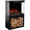 Inserto TOWER + STAND, inserto LED elettrico AFLAMO PLUS con SUONO