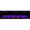 MONARCH, Chimenea eléctrica empotrada y de pared con sonido EmotionFlame