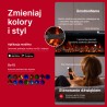 REGAL, Kominek elektryczny ścienny i do zabudowy EmotionFlame z Dźwiękiem